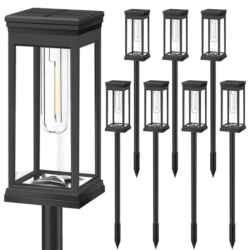 Retro Solar Pathway Warm Lights Outdoor