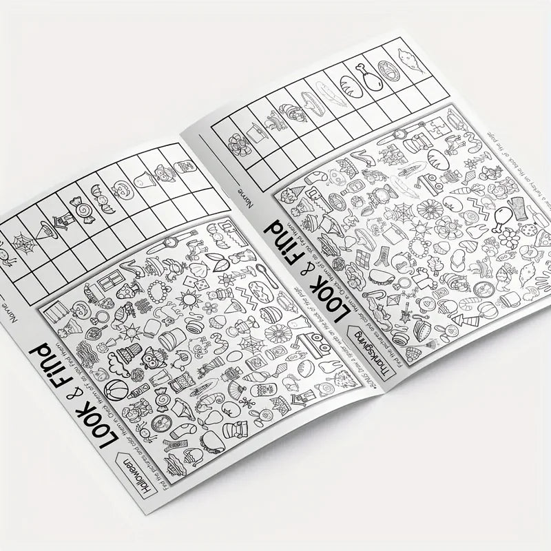 Children's Hidden Object Coloring Book Contains 100+ Search and Coloring Activities