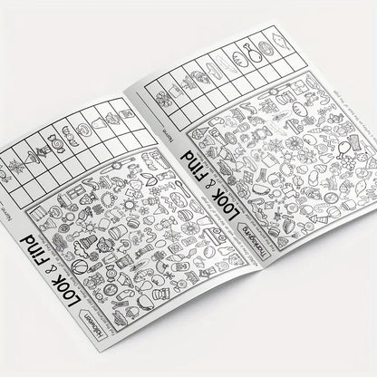Children's Hidden Object Coloring Book Contains 100+ Search and Coloring Activities
