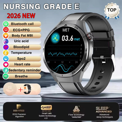 New Nursing Grade ECG+PPG Smart Watch Health Analysis