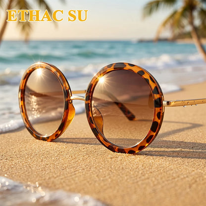 Sunglasses Women Men Round New Luxury Brand Design
