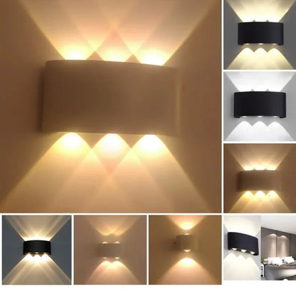 Modern LED Wall Lights White up down Indoor Outdoor Decor