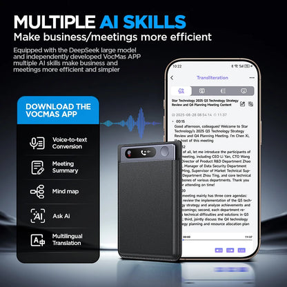 Shmci 64GB AI Powered Voice Recorder and Call Recorder