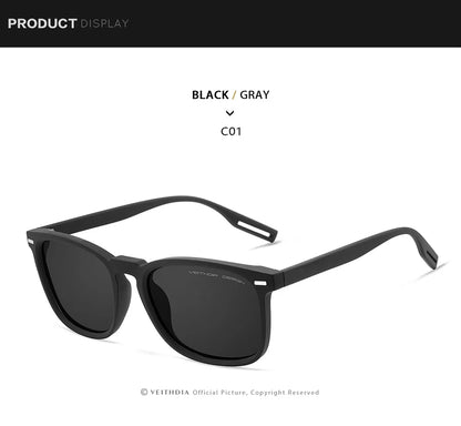 VEITHDIA Fashion Vintage Polarized Sunglasses for Men and Women