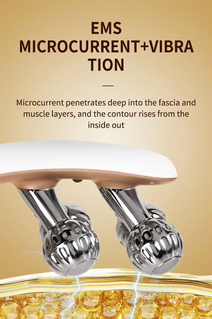 NEW RF EMS Micro Current Roller Face Slimming Artifact V Face