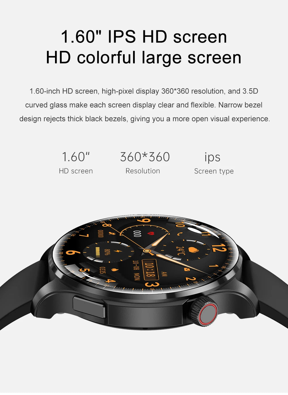 New GPS SmartWatch BluetoothCall IP68 Waterproof Men Women