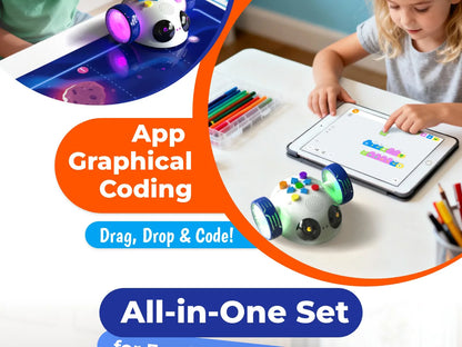 Apitor Mini Robot Wheels Coding Robot Toys Screen