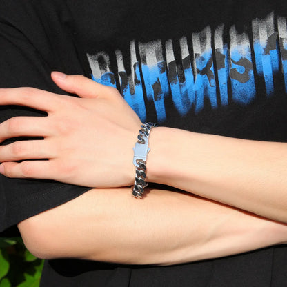 316 Stainless Steel Plated 18k Gold Fashion Hip Hop Bracelet