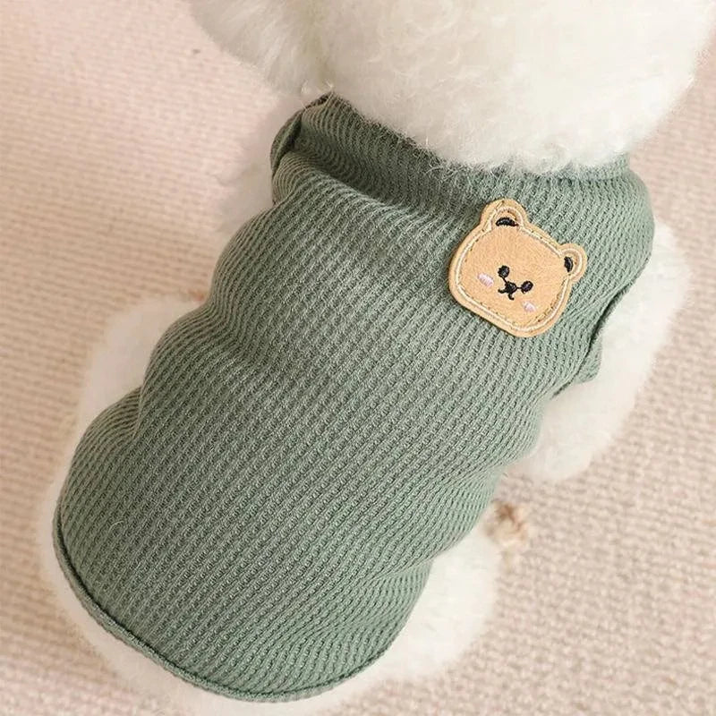Dogs Thin Small Fashion Bear Vest Pet Clothes