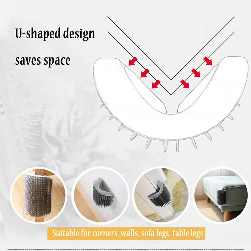 Cat Scratcher Massager for Cats Scratching Pets Brush