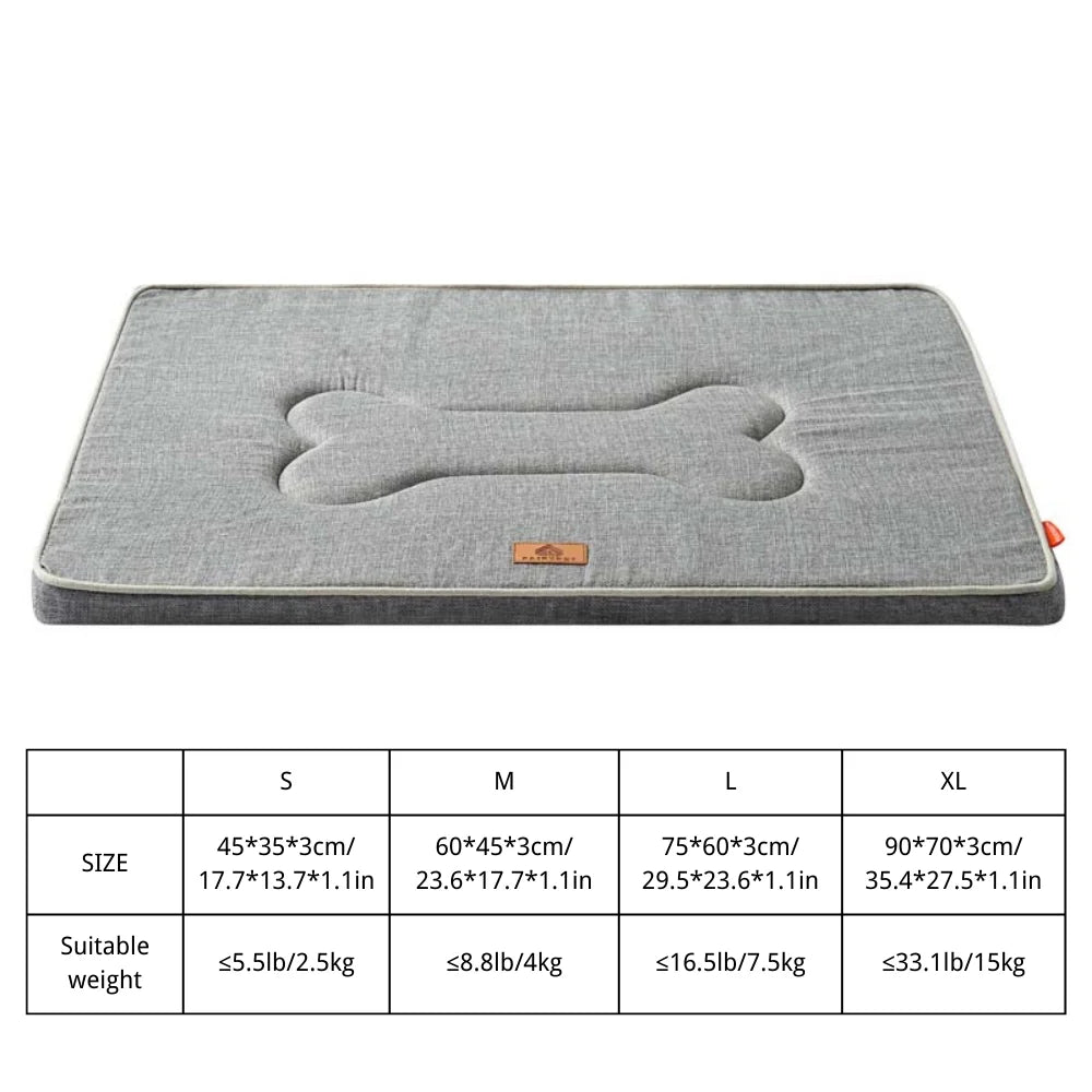 Winter Washable Dog Bed Reversible Dog Crate Pad