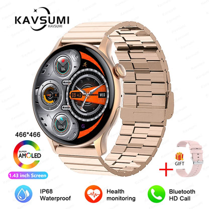 NFC Smart Watch Amoled HD GPS Track Sports Heart Rate