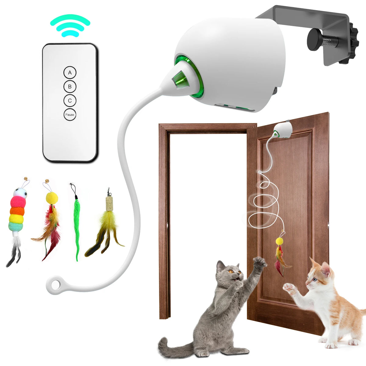 INKZOO Cat Toys, Interactive Cat Toys for Indoor Cats,