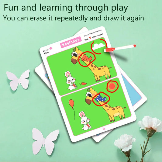 Find the Difference, Fun Concentration Training Game Pictures