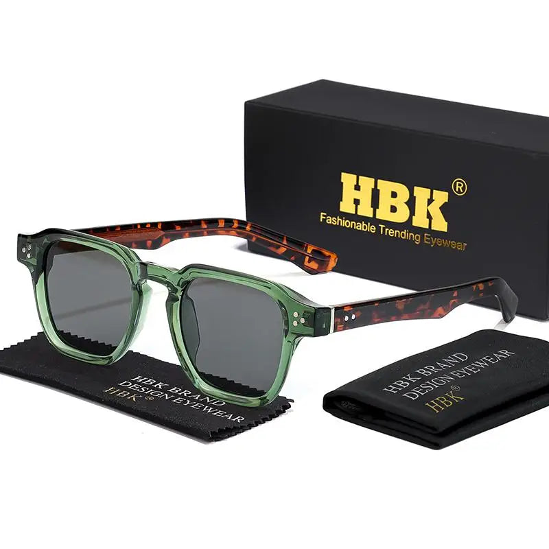 HBK New Fashion Sunglasses men Vintage Square