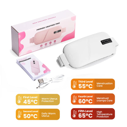 Electric Heating Pad Menstrual Cramp Massager Belt Women