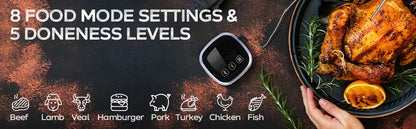HOMEFISH Digital Meat Kitchen Thermometer Stainless