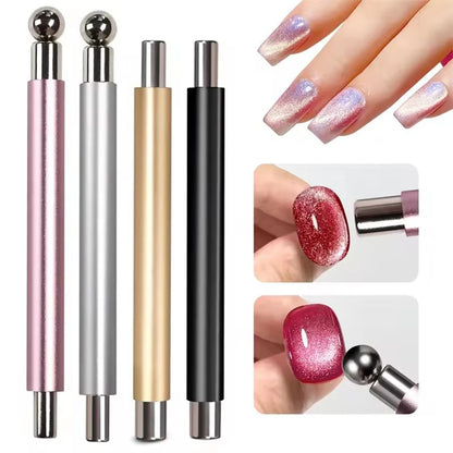 3 In 1 Dual Headed Cat Eye Nail Art Magnetic Stick