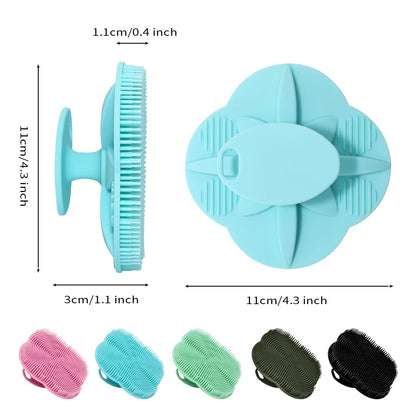 Soft Silicone Body Scrubber Shampoo Cleansing Brushes