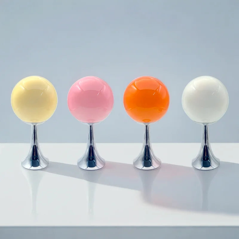 Glass Globe Desk Lamp Nordic Warm Ambient Bedside Lamp