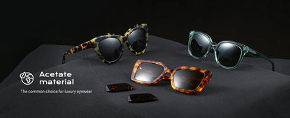 New Square Polarized Sunglasses Women Thick Frame