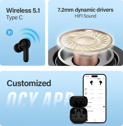QCY T13 Wireless Smart Headphone BT5.1 TWS Earphone