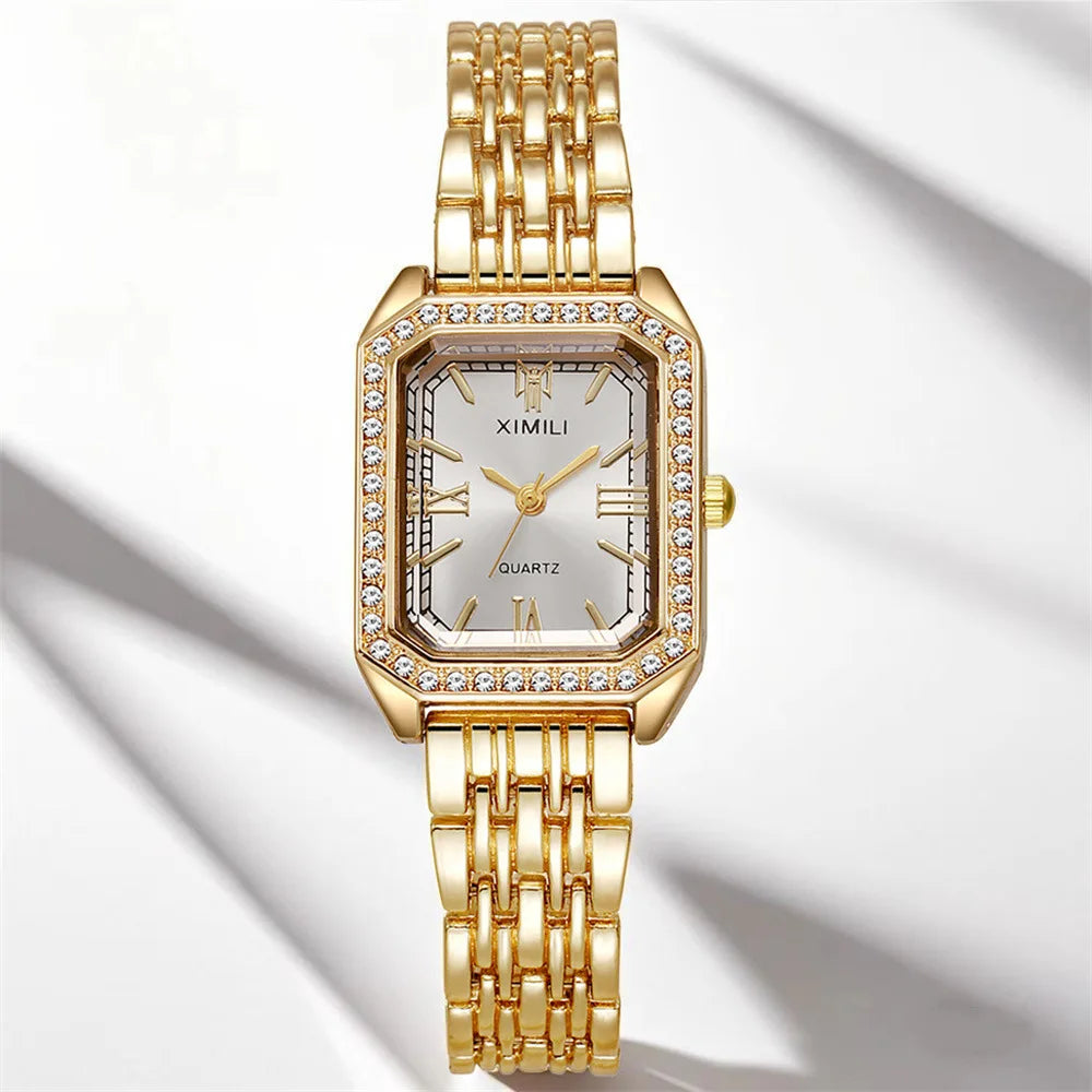 Light Luxury Brand Watch Women Business Simple Diamond