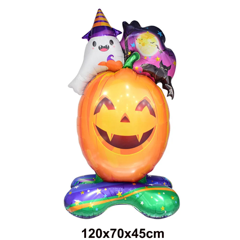 Halloween Decoration Balloons Foil Pumpkin Ghost Dead Tree Witch Mummy Bat Spider Balloon