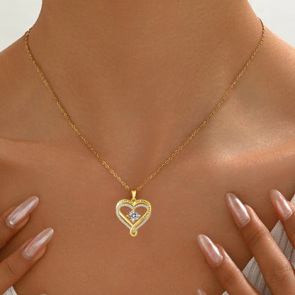 To My Wife From Husband 925 Silver Eternal Heart Necklace