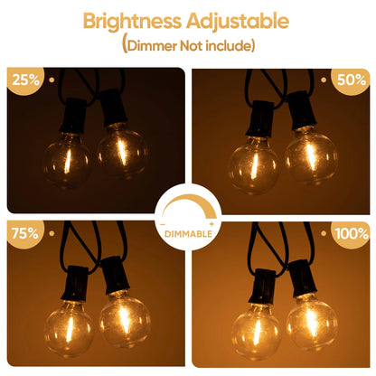 Shatterproof Outdoor Lights Garland Led G40 String Light