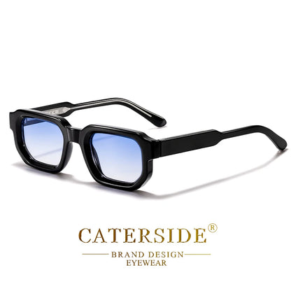 CATERSIDE New Vintage Punk Men Sunglasses Small Frame