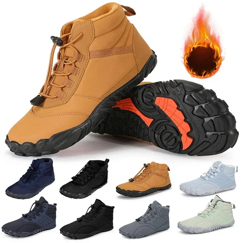 Men Plush Winter Boots Shoes Women Waterproof Snow Cotton Boots