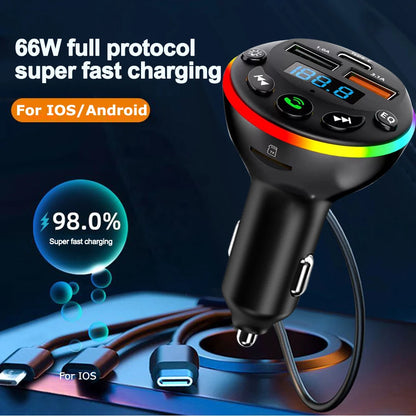 Bluetooth 5.0 FM Transmitter Car MP3 Modulator Player Handsfree