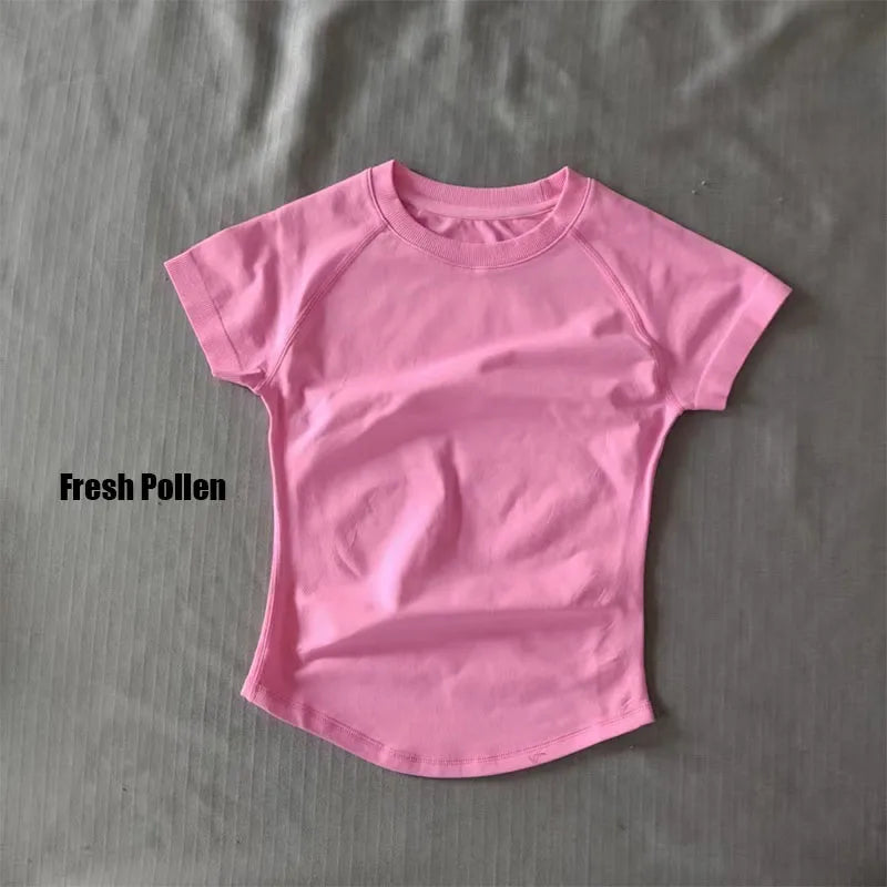 Quick Dry Women's Workout Shirts Short Sleeve Gym