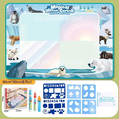 Magic Water Drawing Mat with Reusable Magic Pens