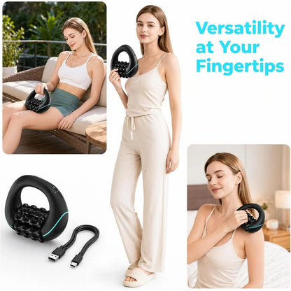 Vibrating Handheld Massage Roller Adjustable Speed