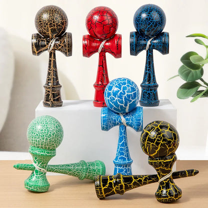 Crack Painted Kendama Toy Outdoor Fitness Balls Train