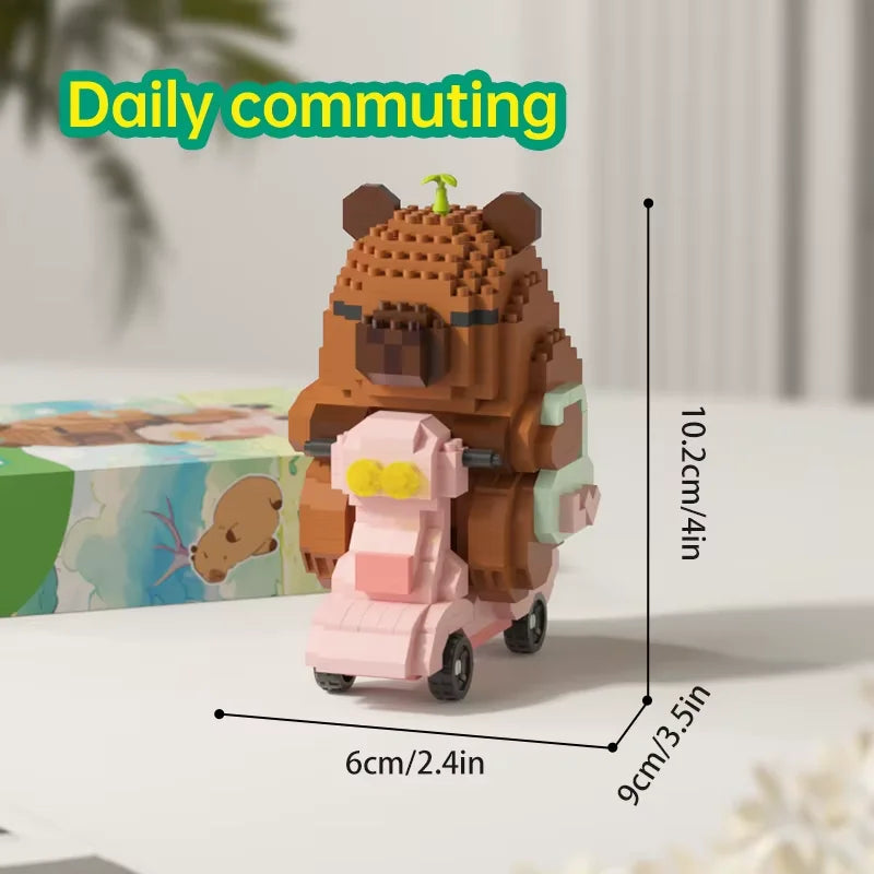 Cute Capybara Block Figure - Desktop Decor Model