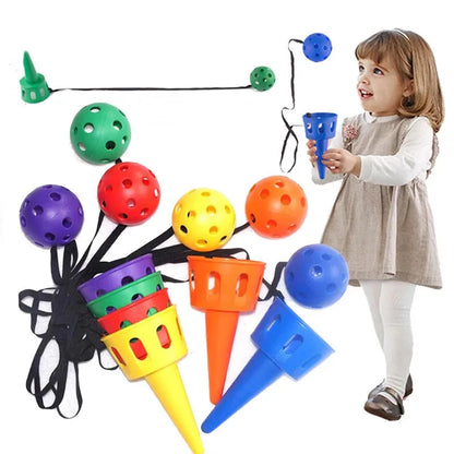 Throwing catching sensory integration game set