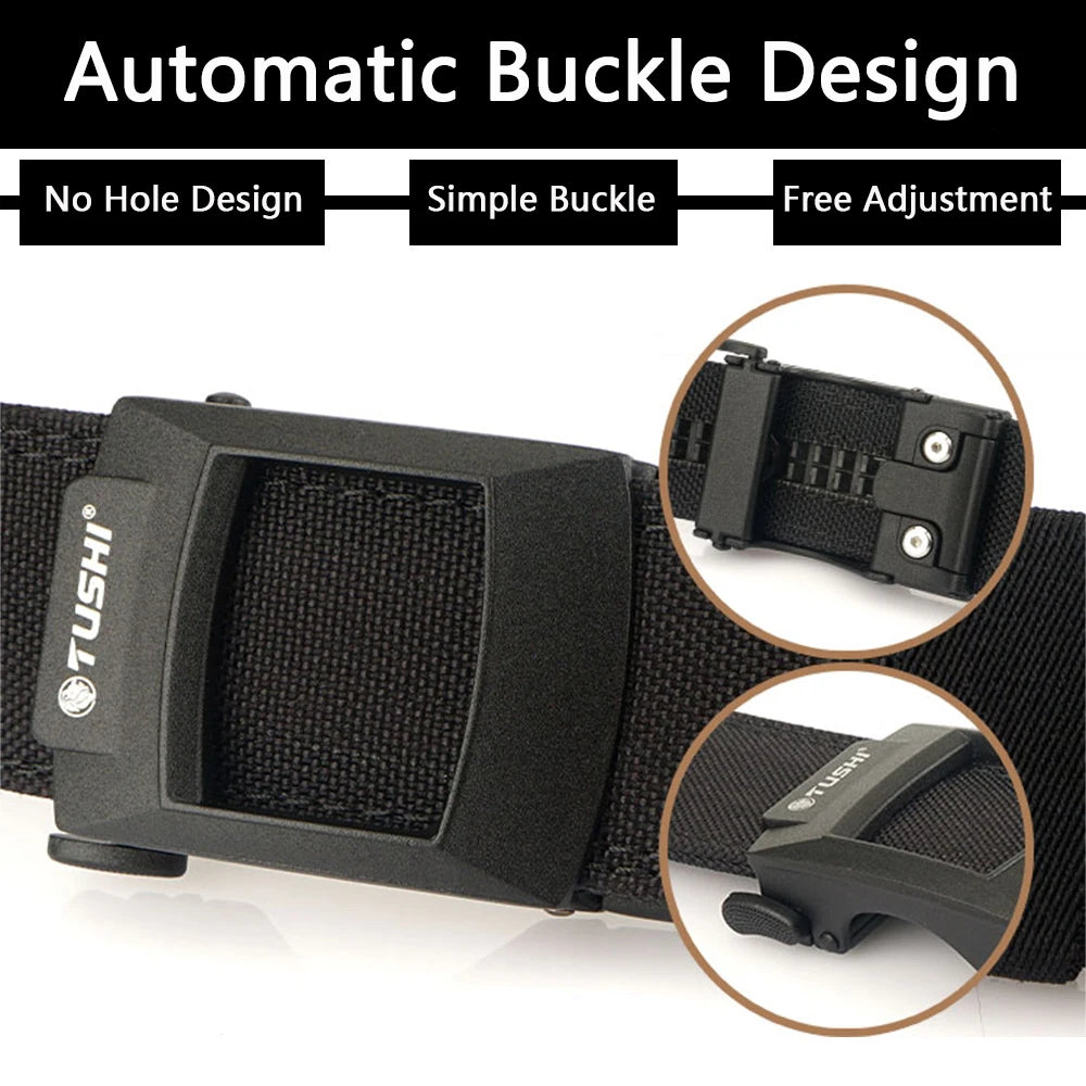 Men's Belt Outdoor Multi Function Alloy Buckle Tactical Belt