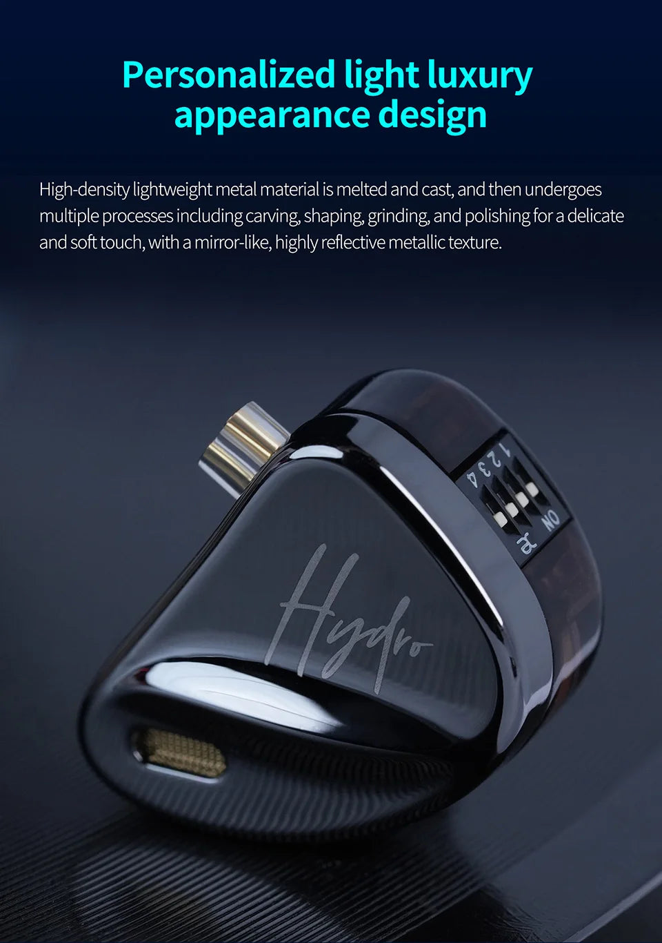 CCA Hydro IEM Hybrid Driver In Ear HiFi Wired Earbuds