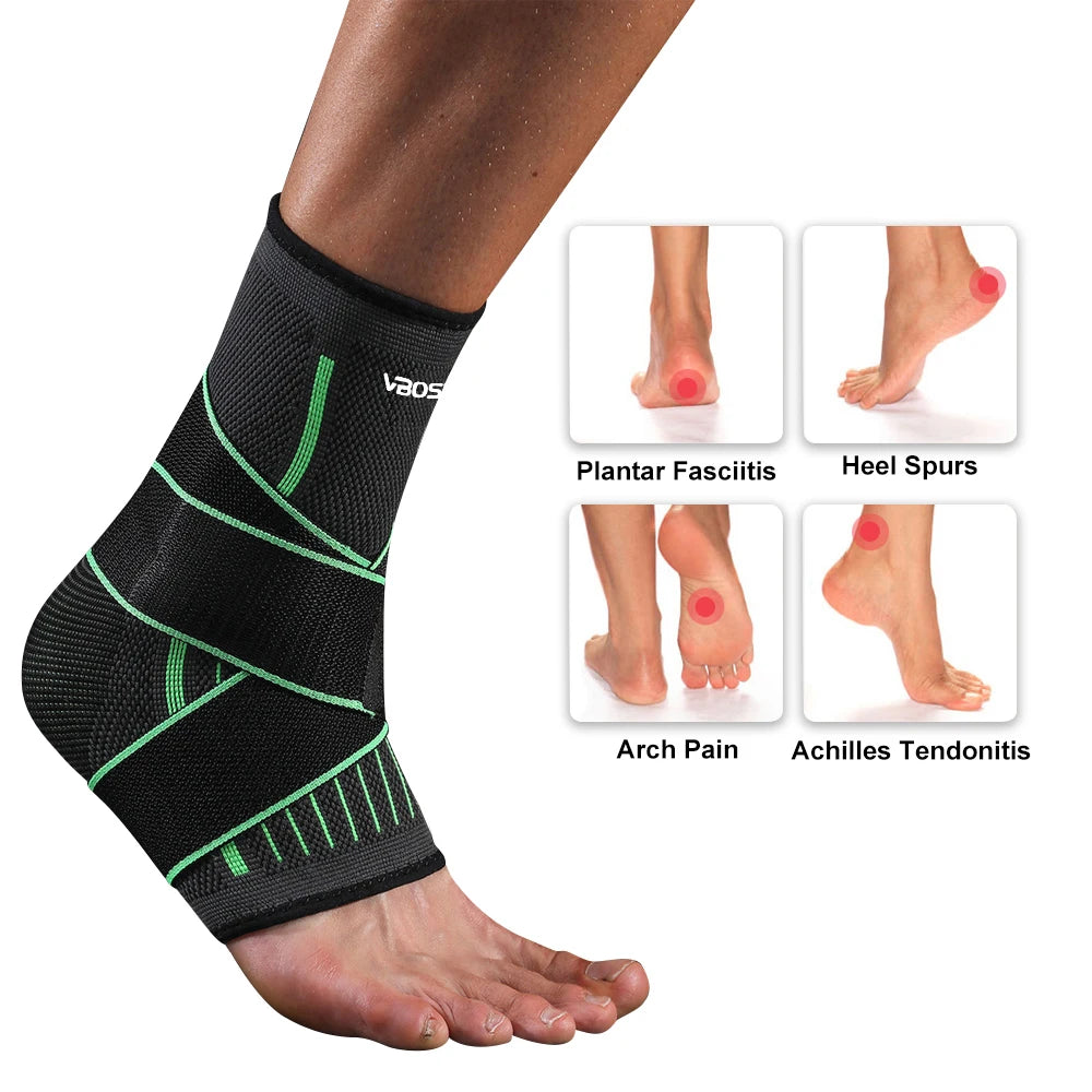 Adjustable Elastic Ankle Brace Compression Foot Support