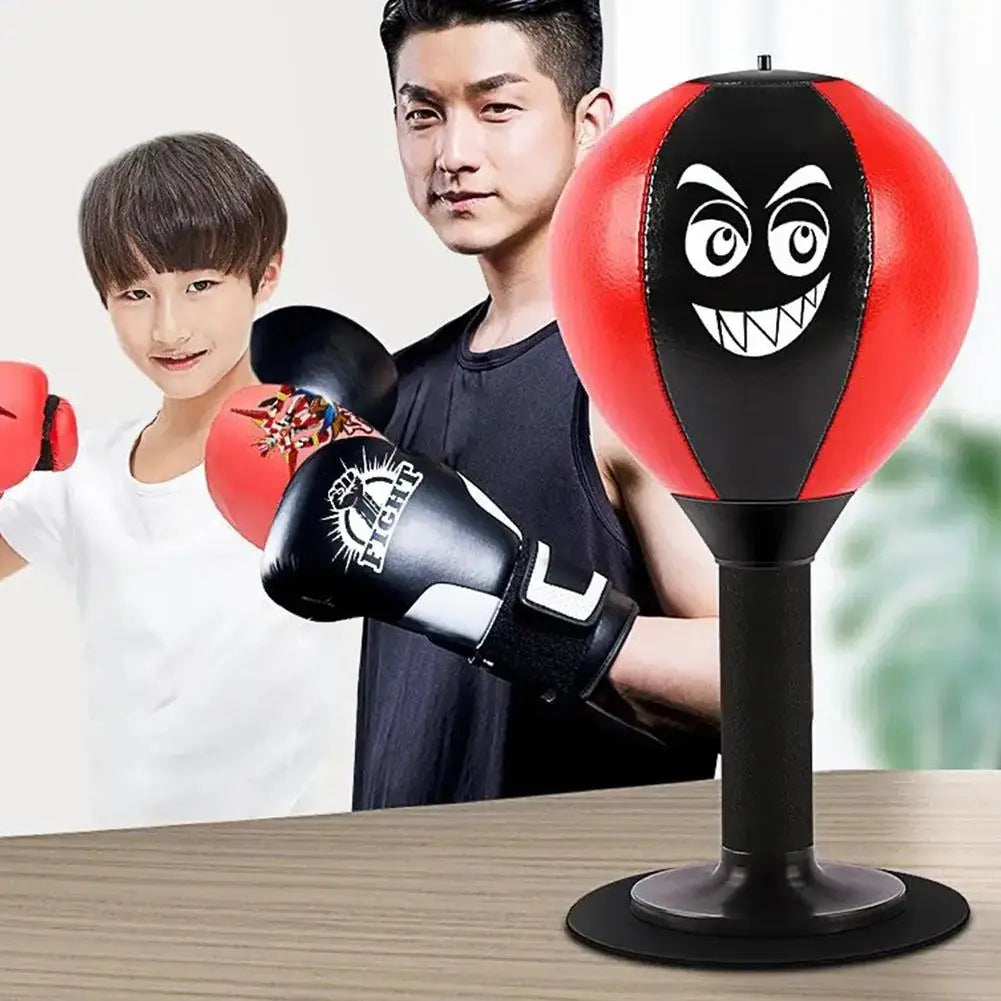 Stress Reliever Punching Bag Toy With Suction Cup