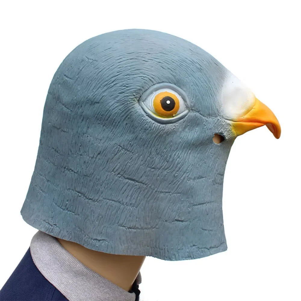 Pigeon Mask Funny Animal Cosplay Costume Latex Head Mask Halloween