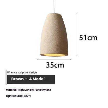 Wabi Sabi Ceiling Pendant Light Nordic LED Chandelier for Living Dining Room