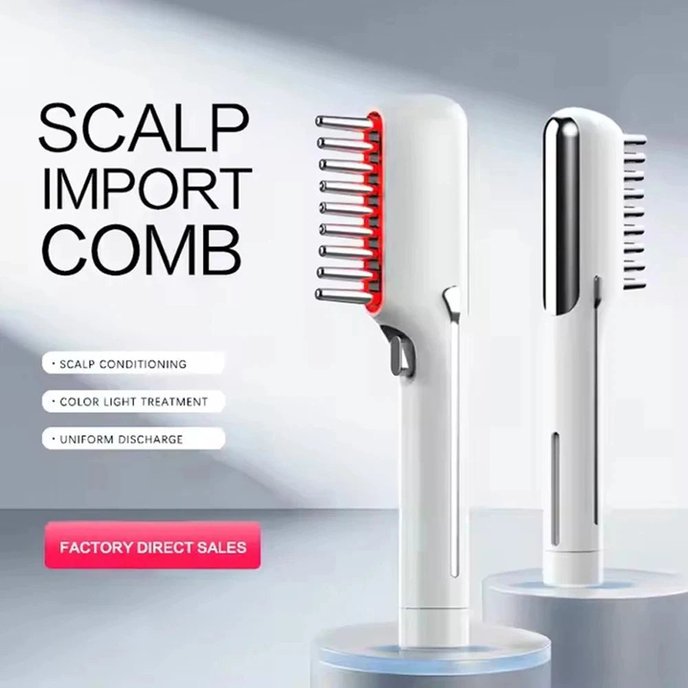 Electric Massage Comb LED Red Light Therapy Hair Growth