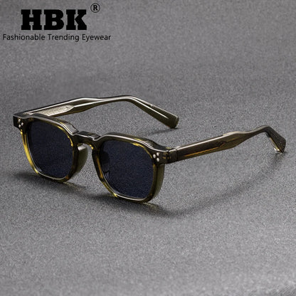HBK New Square Retro Sunglasses Men Fashion