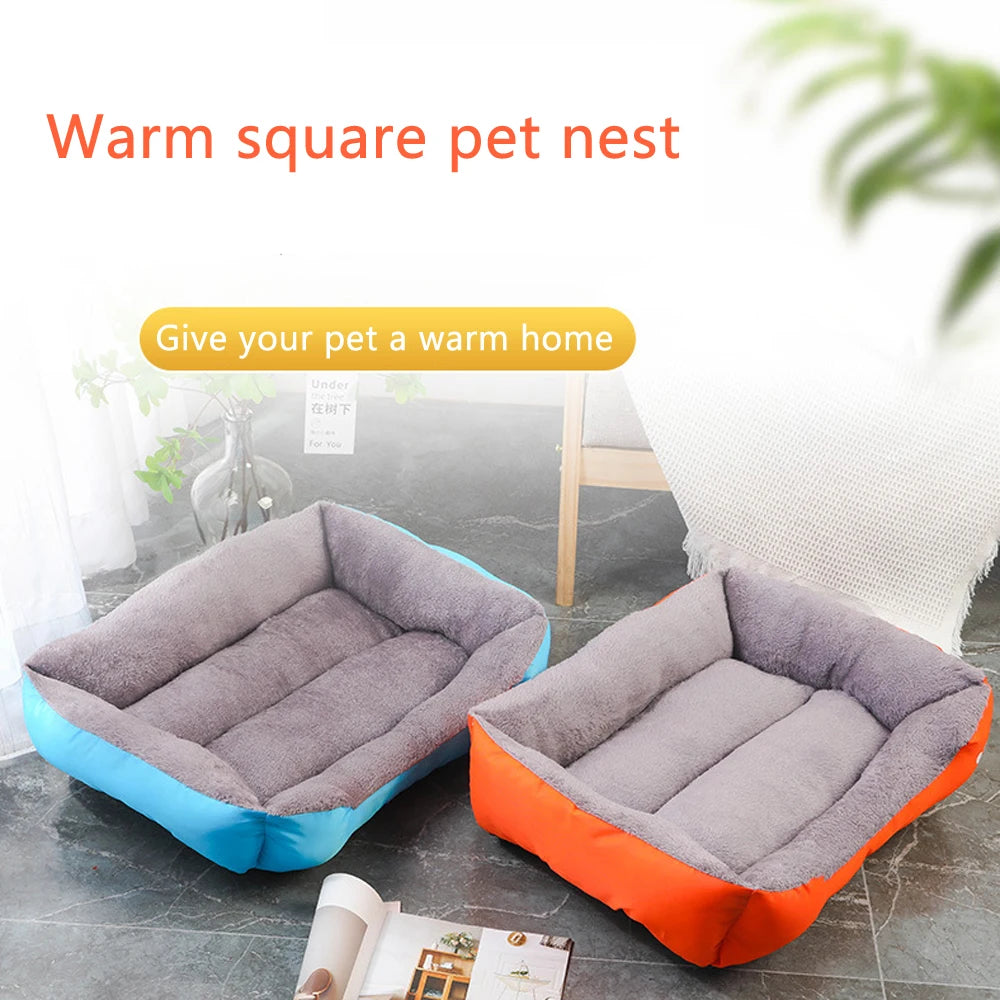 Soft Square Large Dog Sofa Elastic House Cushion
