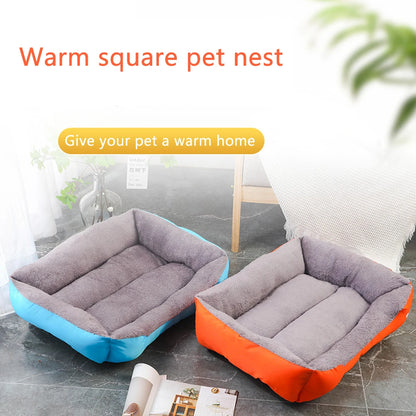 Soft Square Large Dog Sofa Elastic House Cushion