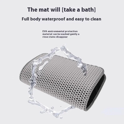 Large Cat Litter Mat Waterproof Double Layer Non Slip
